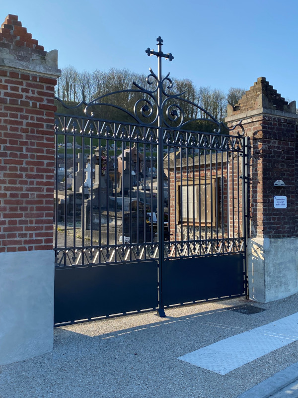 Réalisation sur mesure d’un portail pour le cimetière du Tréport